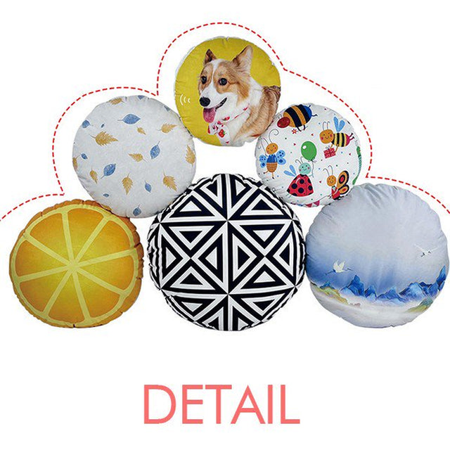 Health Care Products Capsule Pill Pattern round Throw Pillow Home Decoration Cushion