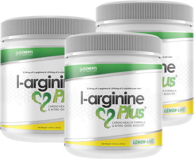 L-Arginine Plus® Official Formula 3-Pack Lemon Lime L-Arginine Supplement - Buy 3 and Save