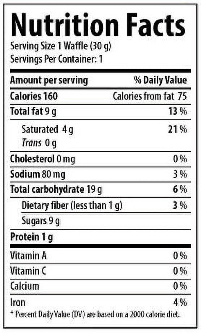 Honey Stinger Organic Energy Waffles, Chocolate, 16 Ct