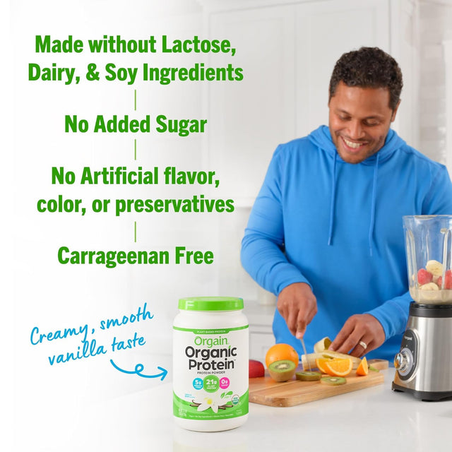 Orgain Organic Vegan Protein Powder, Chocolate Peanut Butter (21G Protein) and Vanilla Bean (21G Protein) - Plant Based, Gluten Free, Non-Gmo - 4.06 Lbs Total