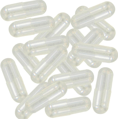 1,000 Empty Gelatin Capsules; Size -0-