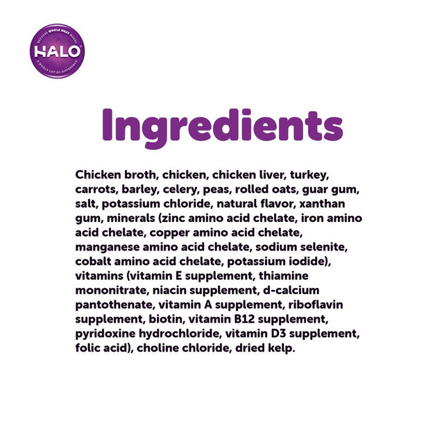 Halo Natural Wet Dog Food, Chicken Stew, 5.5 Oz - Case of 12
