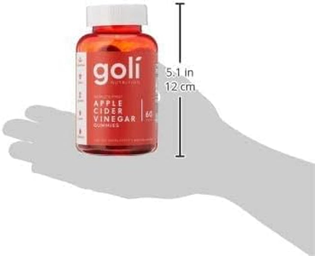 Goli Nutrition World'S First Apple Cider Vinegar Gummies 60 Count, 60 Count