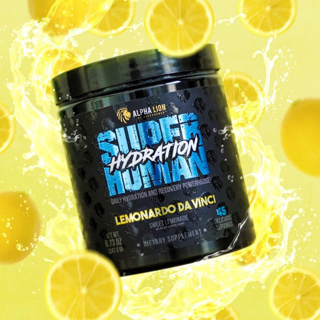 Alpha Lion Superhuman Hydration Supplement, Electrolyte Powder Mix, 10X Electrolyte, Sugar Free, Keto Friendly, Helps with Rapid Hydration & Recovery (45 Servings, Sweet Lemonade)