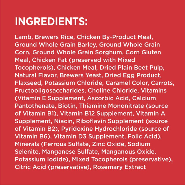 IAMS Proactive Health Minichunks Lamb and Rice Recipe Dry Dog Food, 15 Lb Bag