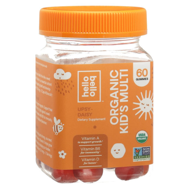Hello Bello Organic Kid'S Multi Vitamin Gummy, 60Ct