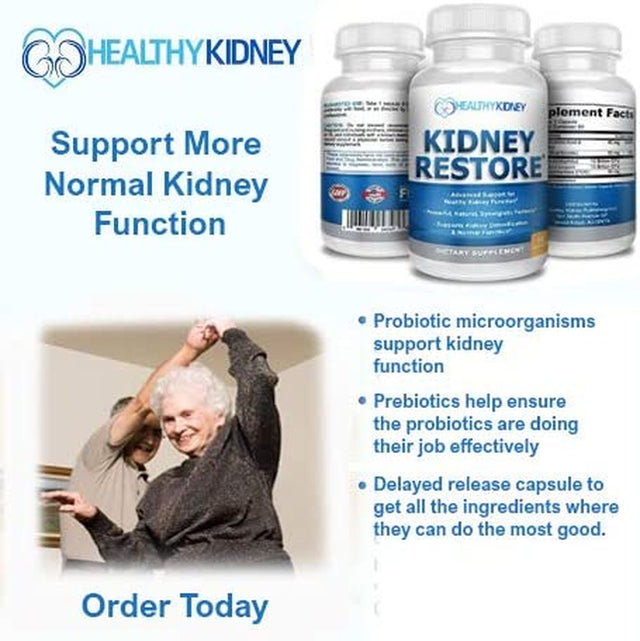 3 Pack Natural Kidney Cleanse to Support Kidney Function and Detox, Advanced Formula Can Help Boost Kidney Health, Daily Health Supplement Pills, 60 Capsules