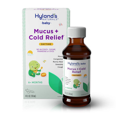 Hyland'S Naturals Baby Mucus + Cold Relief, Natural Relief of Congestion, Runny Nose & Cough, 4 Fluid Ounces
