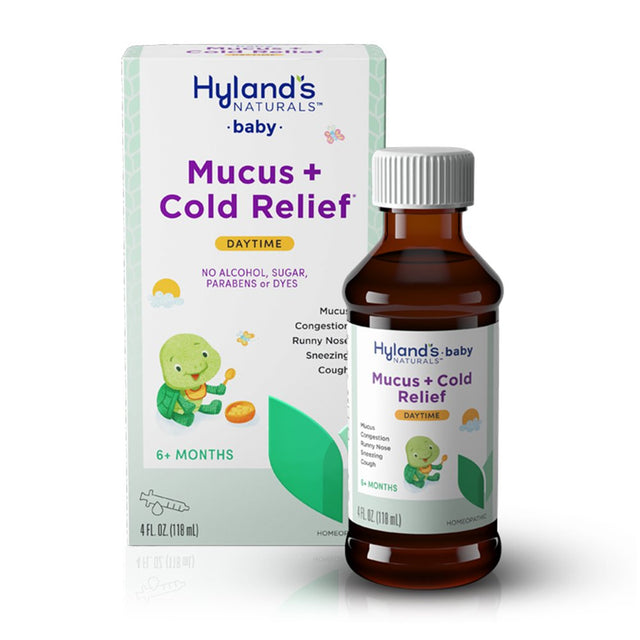 Hyland'S Naturals Baby Mucus + Cold Relief, Natural Relief of Congestion, Runny Nose & Cough, 4 Fluid Ounces