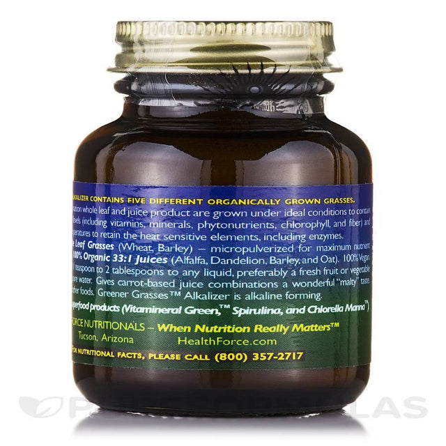 Greener Grasses Powder - 0.71 Oz (20 Grams) by Healthforce Nutritionals