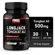 Force Factor Longjack Tongkat Ali 500Mg, Vitality Supplement for Men, 30 Capsules