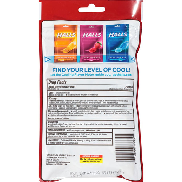 Halls Relief Cherry Flavor Drops, 40 Count