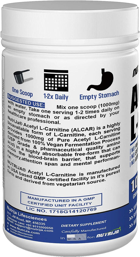 Acetyl L-Carnitine (Alcar) (100 Grams)