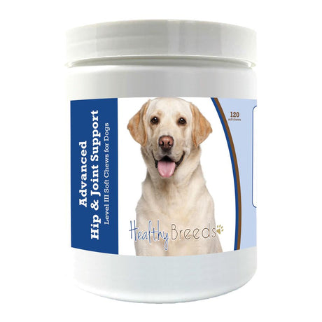 Healthy Breeds Labrador Retriever Advanced Hip & Joint Support Level III Soft Chews for Dogs 120 Count