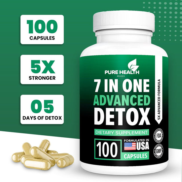 Fast Acting Body Detox, Liver Cleanse Detox & Repair, Full Body Detox, All Natural Toxins Remover, Healthy Cleansing Support for Liver, Urinary Tract , Can Help in Detox for Smokers, Advanced Formula.