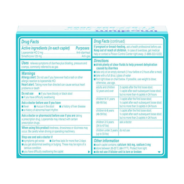 Imodium Multi-Symptom Relief Anti-Diarrheal Medicine Caplets, 24 Ct.