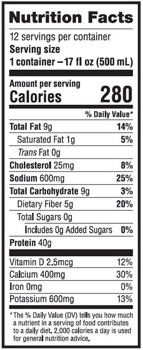 Labrada Lean Body Ready to Drink Protein Shakes, Vanilla, 40G Protein, 17 Fl Oz, 12 Ct