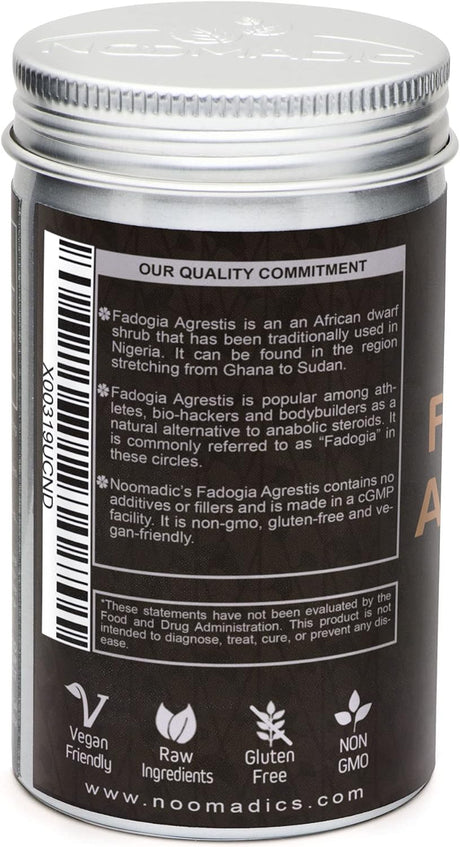 Fadogia Agrestis, 60 Capsules | 500Mg Each, 10: 1 Extract, Promotes Healthy Testosterone Levels & Athletic Performance