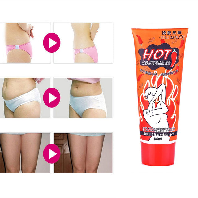 FILFEEL Slimming Cream, Red Pepper Body Weight Loss Massage Fat Heat Gel Cream