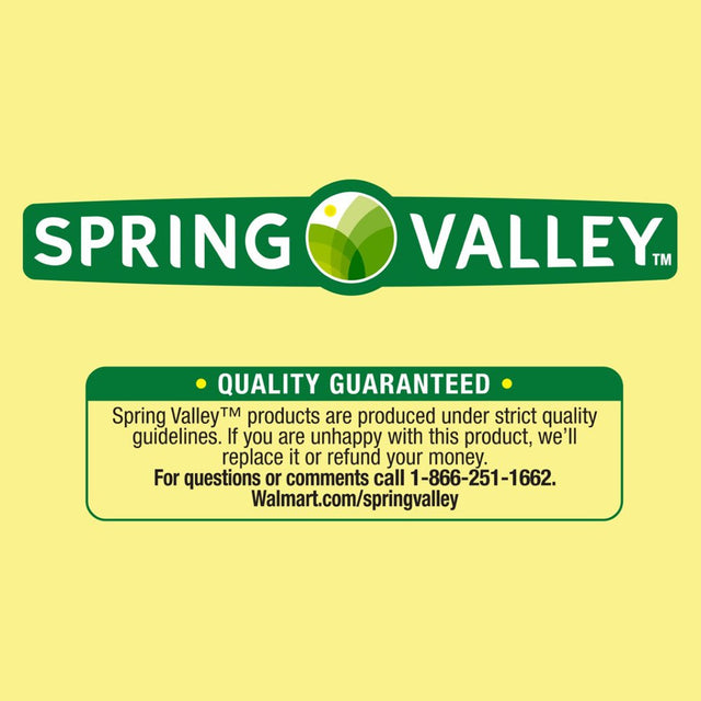 Spring Valley L-Arginine Amino Acid Heart Health Supplement Capsules, 500Mg, Value Size, 100 Count