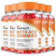 Impact Keto ACV Gummies, Official Advanced Powerful Formula, Maximum Strength (5 Pack)