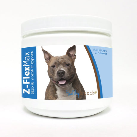 Healthy Breeds American Staffordshire Terrier Z-Flex Max Dog Hip & Joint Soft Chews 50 Count