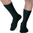 Heelbo Diabetic Socks for Sensitive Feet without Elastic for Men and Women for Circulatory Problems, Edema and Neuropathy, Mild Compression, Black, Large