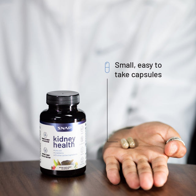 Kidney Health Supplement, Kidney Cleanse and Detox Formula from Snap Supplements, Uva Ursi Formula, 60 Capsules