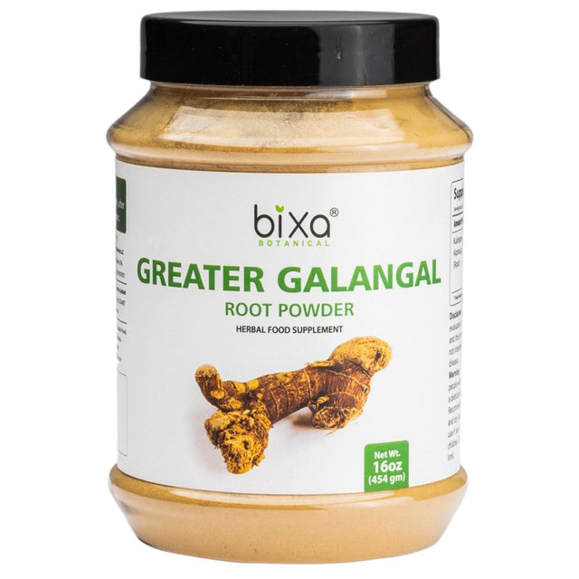 Alpinia Galanga / Greater Galangal Root Powder - 1 Pound / 16 Oz | Relief Stomach Pain and Respiratory Discomfort | Antioxidant & Anti- Diabetic | Healthy Heart Supplement and Breath Freshener.