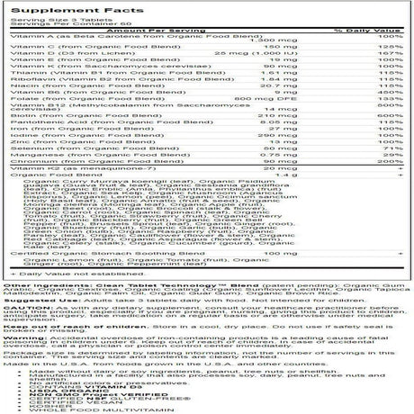 Garden of Life Mykind Organics Prenatal Multi, 180 Tablets