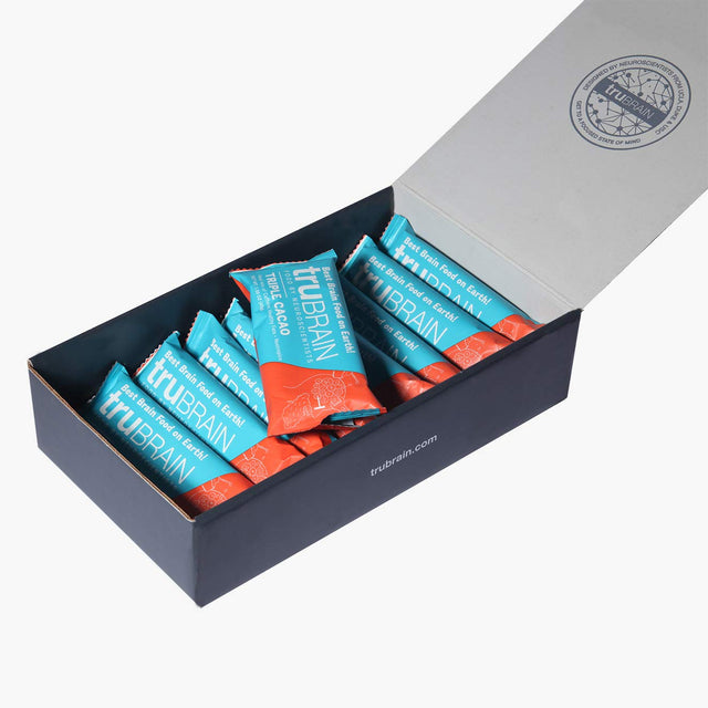 Trubrain Nootropic Bars - Focus, Energy, Clarity. Fast Absorbing Nootropics Bars | Brain Boosters | Improve Memory | Stop Procrastination