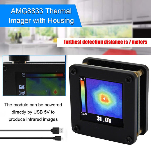 GYZEE Amg8833 Ir 8*8 Infrared Thermal Imaging Camera Array Temperature Sensor