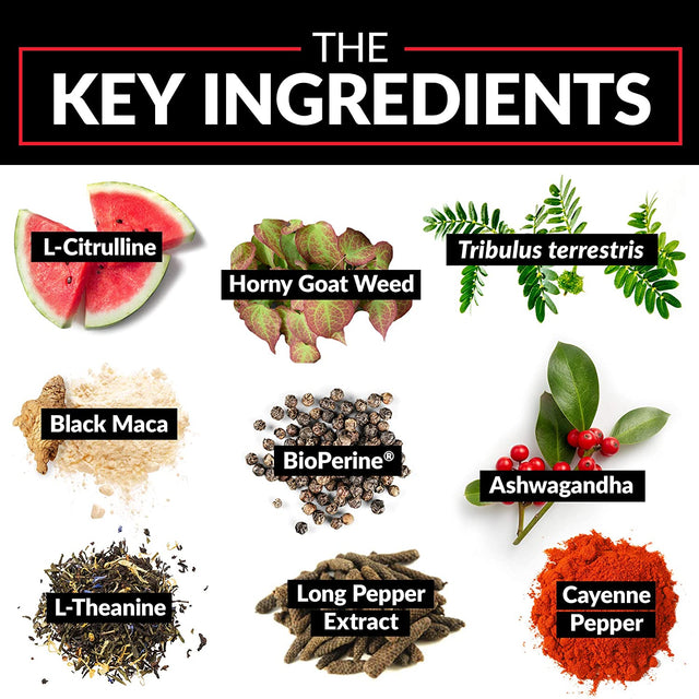 Force Factor Score! Nitric Oxide Libido Enhancer for Men with Horny Goat Weed and L-Citrulline to Ignite Libido, Maximize Response, Increase Endurance, and Boost Male Vitality, 76 Capsules