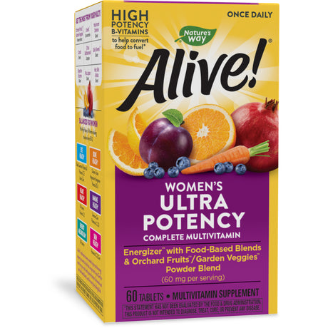 Alive! Women'S Ultra Potency Complete Daily Multivitamin Tablets, 60 Count