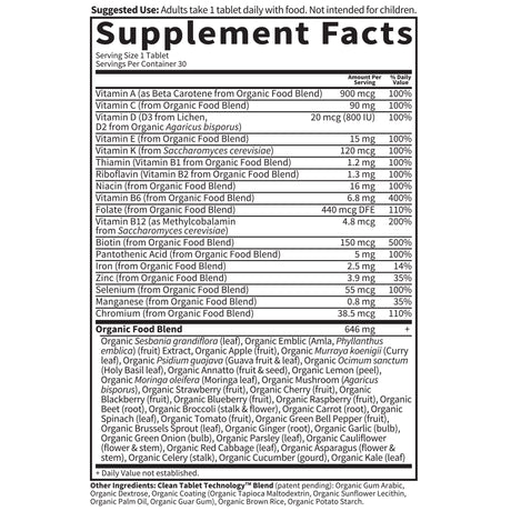 Garden of Life Mykind Organics Women'S Multivitamin | Once Daily | 30Ct