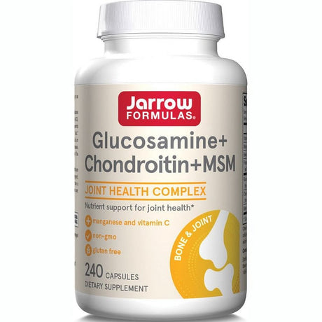 Jarrow Formulas Glucosamine + Chondroitin + MSM, 240 Capsules