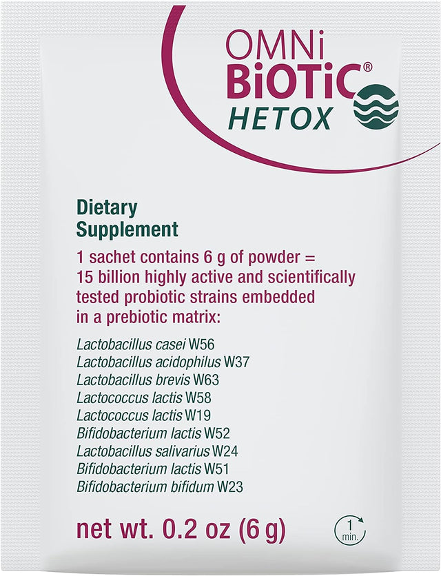 HETOX Probiotic Liver Detox - Bifidobacterium & Lactobacillus Probiotic Supplement - Hypoallergenic Gut-Liver Support - Non-Gmo Detox Cleanse for Men and Women