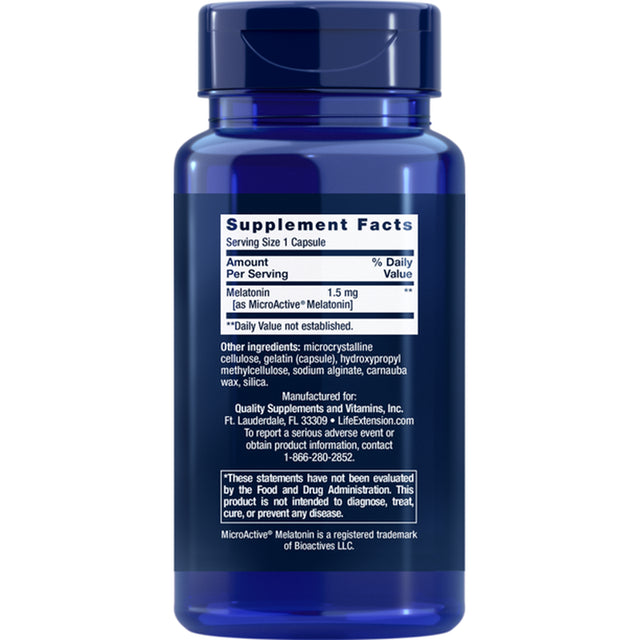 Life Extension Melatonin IR/XR, 120 Capsules