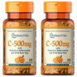 Puritan'S Pride Vitamin C-500 Mg with Bioflavonoids & Rose Hips 100 Caplets (2 PACK)