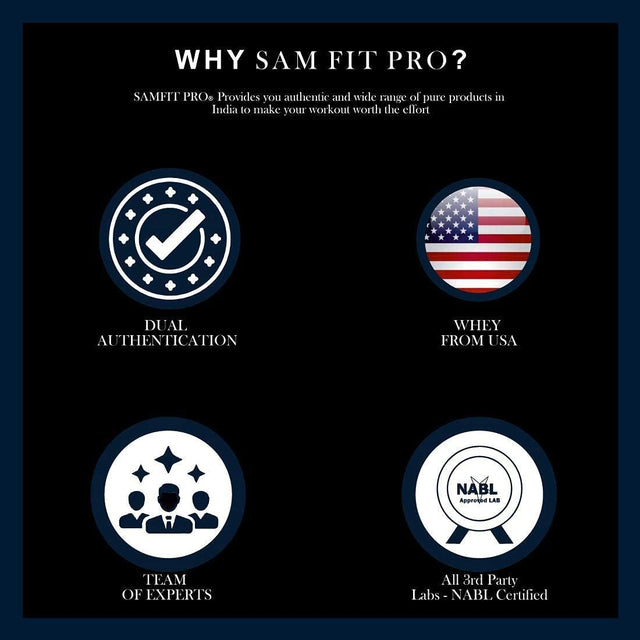 Samfit Pro Gold Class Whey Protein | Vanilla Mexican | 2 Lbs | 907 Grams | 24 Gram Protein per Scoop | USA Made Whey