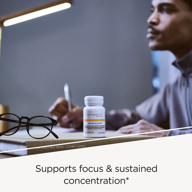 Integrative Therapeutics – Neurologix – Nootropic* – Supports Concentration, Focus, Cognitive Function* - Non-Stimulant with Neumentix Spearmint Extract, Citicoline, Saffron, B6-120 Capsules