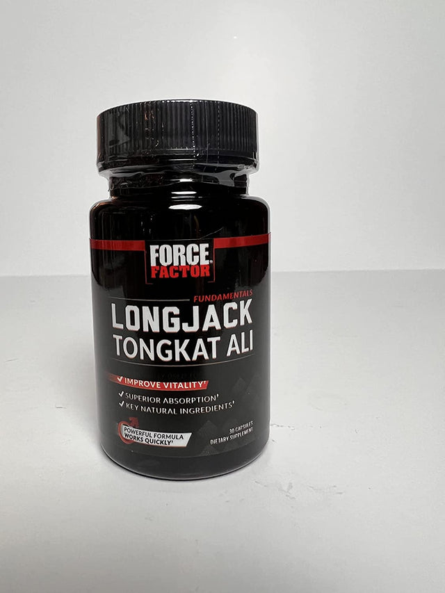 FORCE FACTOR Longjack Tongkat Ali 500Mg for Men, Longjack Extract to Support Male Vitality and Improve Drive, Longjack Capsules with Bioperine Black Pepper Extract, 30 Capsules
