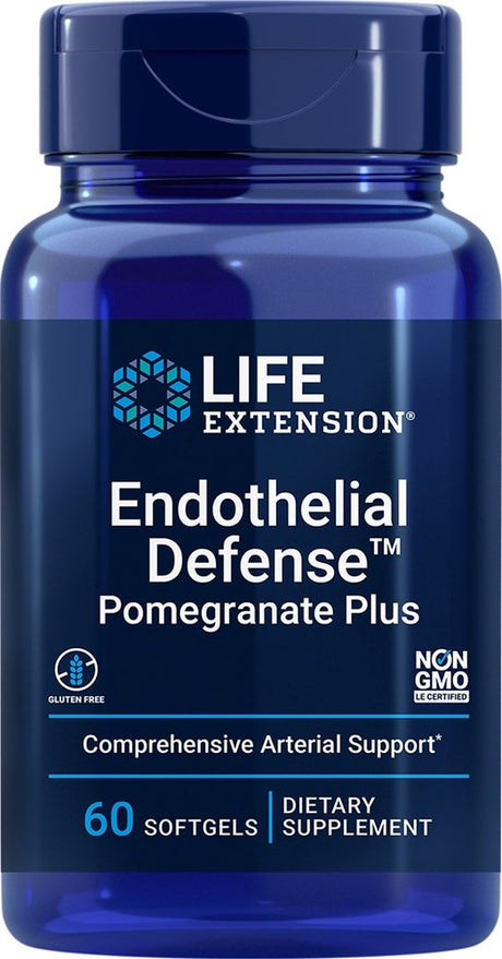 Life Extension Endothelial Defense Pomegranate plus -- 60 Softgels