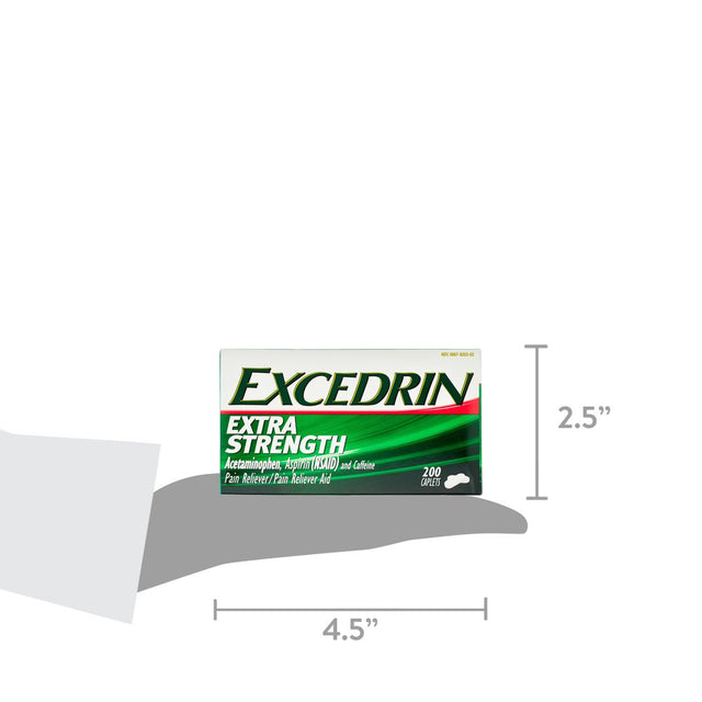 Excedrin Game over for Headaches Limited Edition Extra Strength Pain Relief Caplets for Headache Relief, Temporarily Relieves Minor Aches and Pains Due to Headache – 200 Count