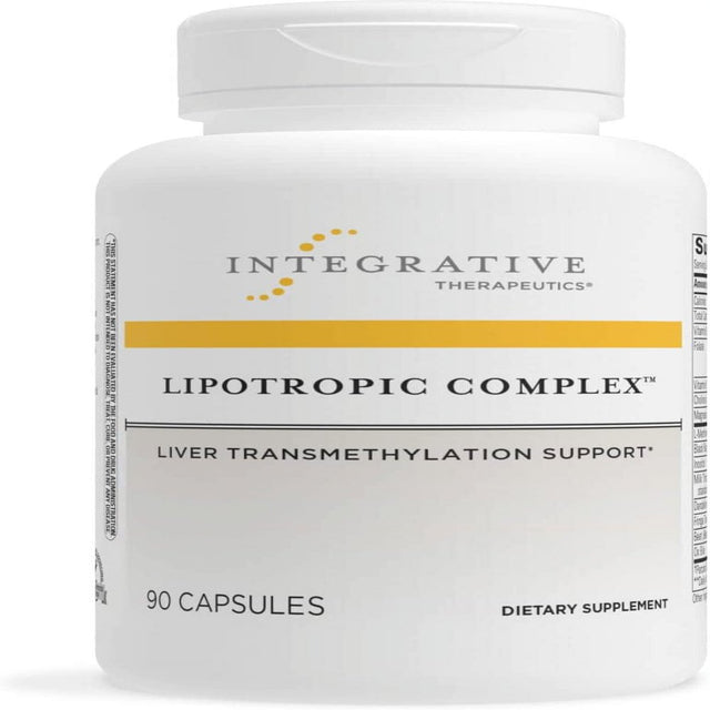 Integrative Therapeutics Lipotropic Complex - Liver Support with Milk Thistle, Vitamin B12, Bile Salts & Dandelion Root Extract* - Gluten-Free & Dairy-Free Liver Health Supplement* - 90 Capsules Standard Packaging