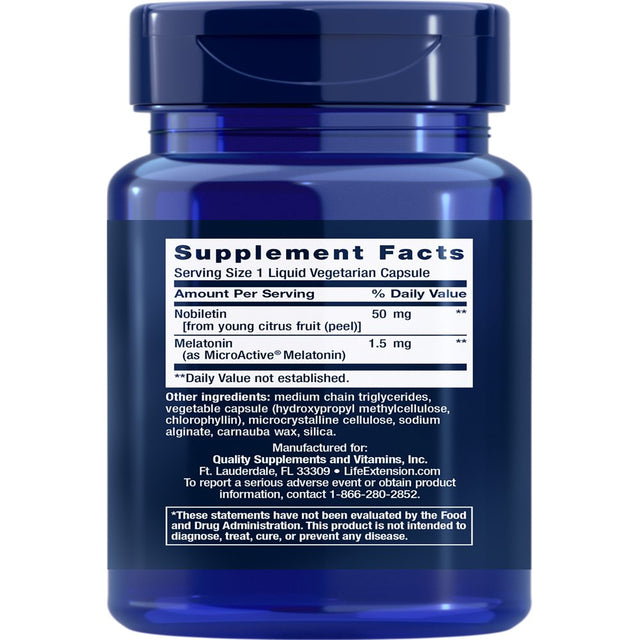 Life Extension Circadian Sleep - Restore Circadian Rhythms for Sleep & Overall Health - Gluten-Free, Non-Gmo - 30 Liquid Vegetarian Capsules