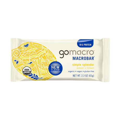 Gomacro Organic Lemon & Lemon Macrobar, 2.3 OZ
