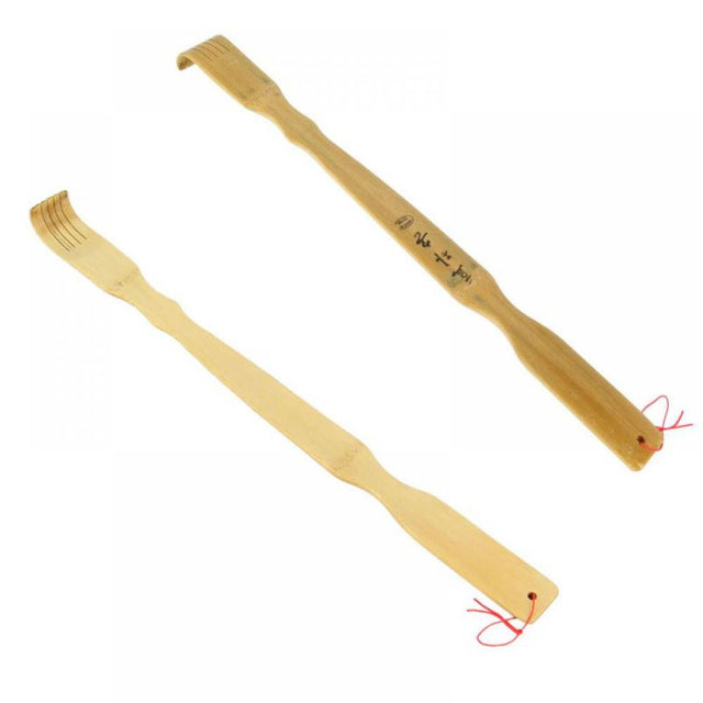 Bamboo Back Scratcher, Newest Polished Thicken Extended Backscratchers for Adults Men Women,Wooden Self-Treatment Back Itching Artifact