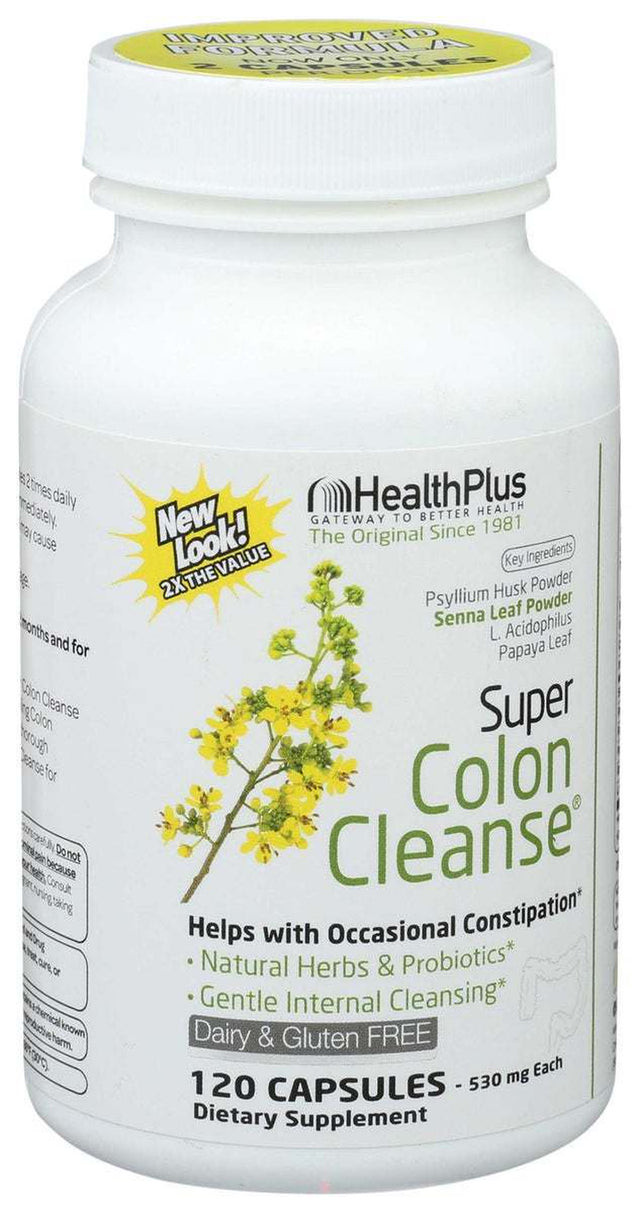 Health plus - Super Colon Cleanse - 120 Capsules