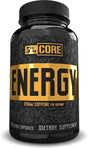 5% Nutrition Core Energy | Sustained Focus, Energy & Cognitive Performance W/Infinergy Caffeine, L-Theanine, Theobromine, Teacrine, Pterostilbene (30 Servings / 60 Vegcaps)